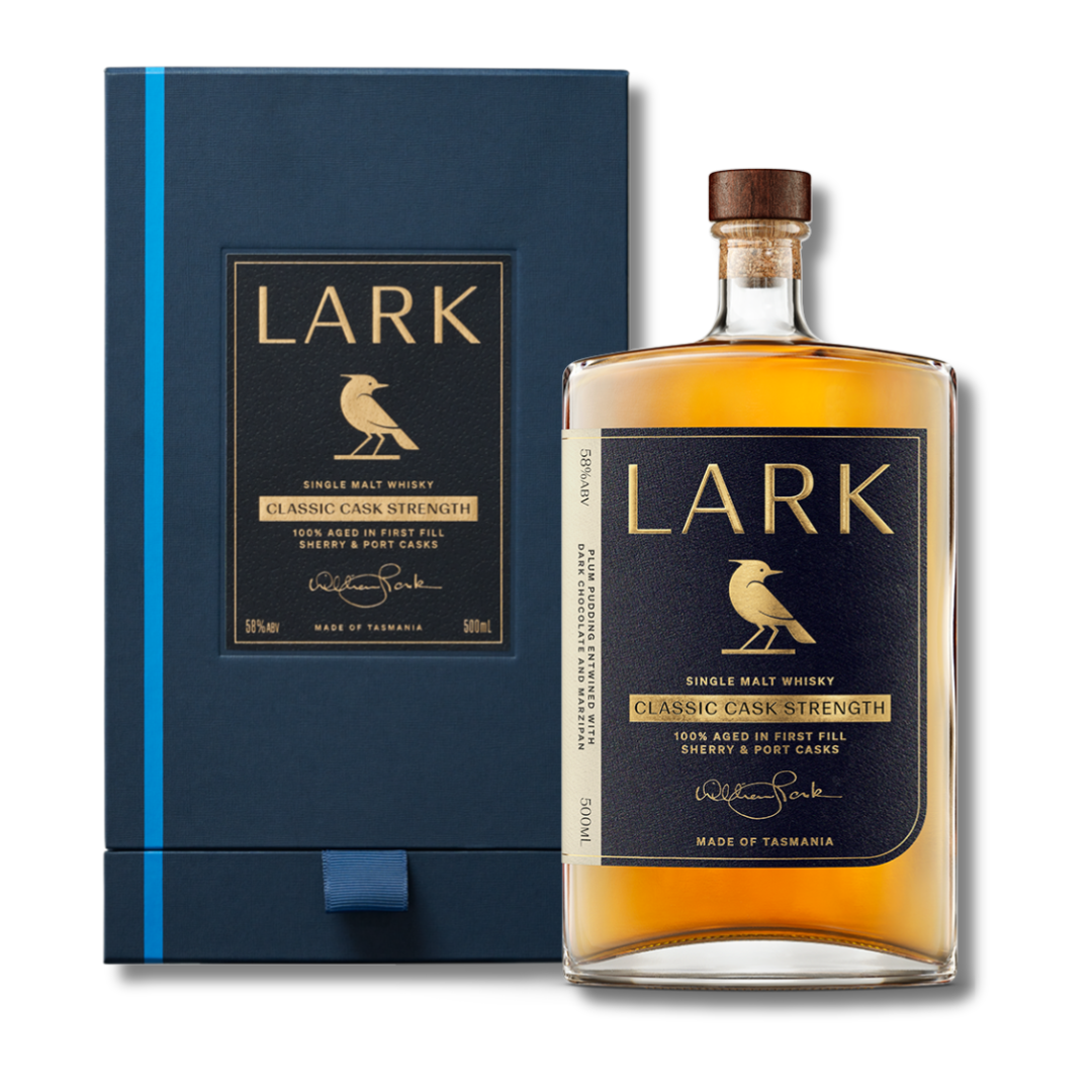Australian Whisky - Lark Classic Cask Strength Single Malt Whisky 500ml (ABV 58%)