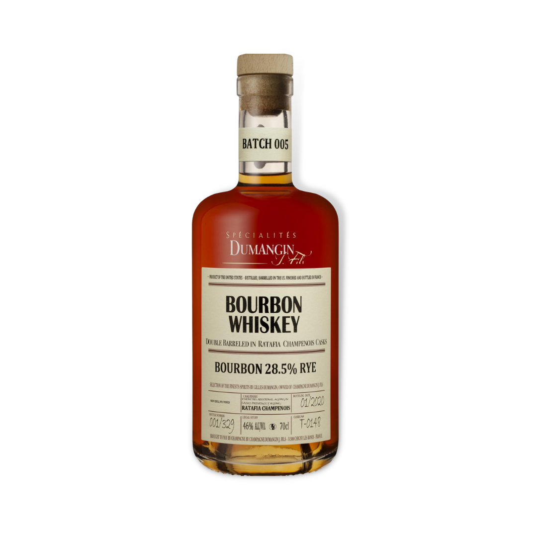 French Whisky - Dumangin 5 Year Old 28.5% Rye Bourbon Whiskey 700ml (ABV 46%)