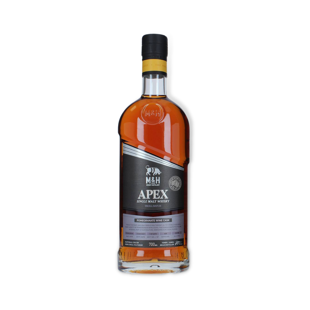 Israeli Whisky - Milk & Honey Pomegranate Wine Cask APEX Single Malt Whisky 700ml (ABV 59.5%)