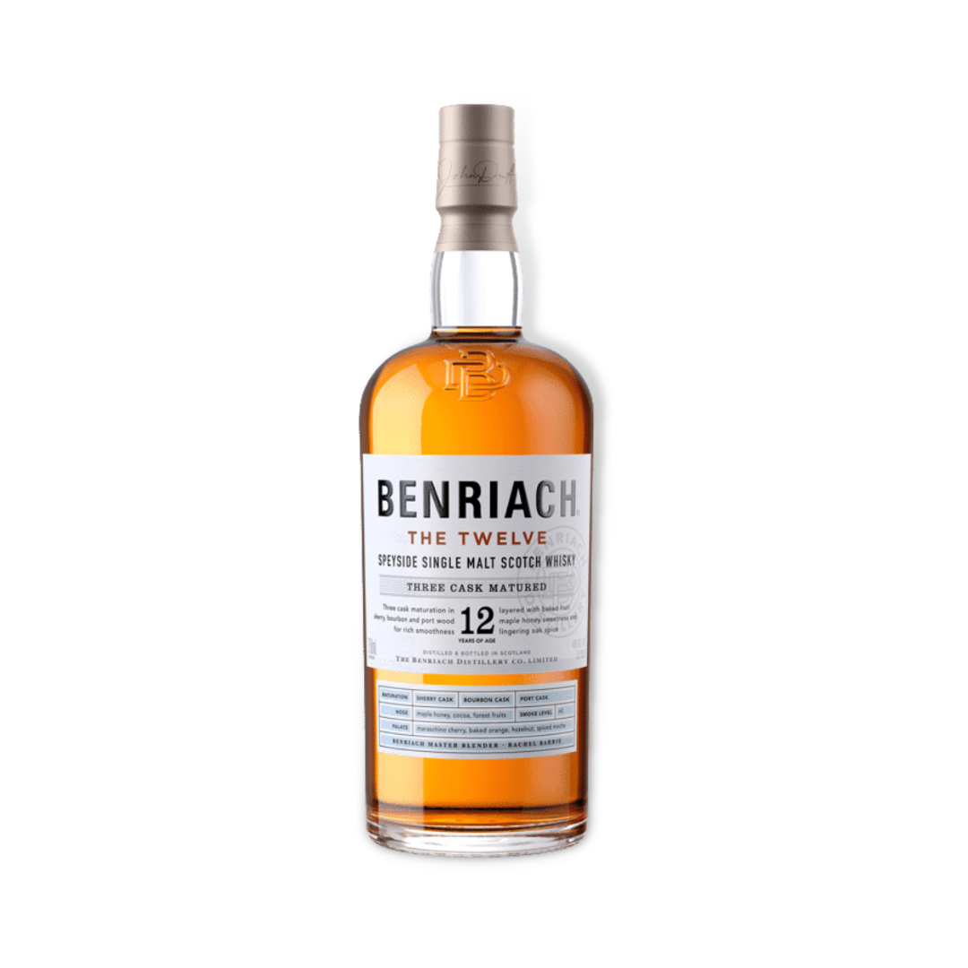 Scotch Whisky - Benriach The 12 Year Old Three Cask Matured Single Malt Scotch Whisky 700ml (ABV 46%)