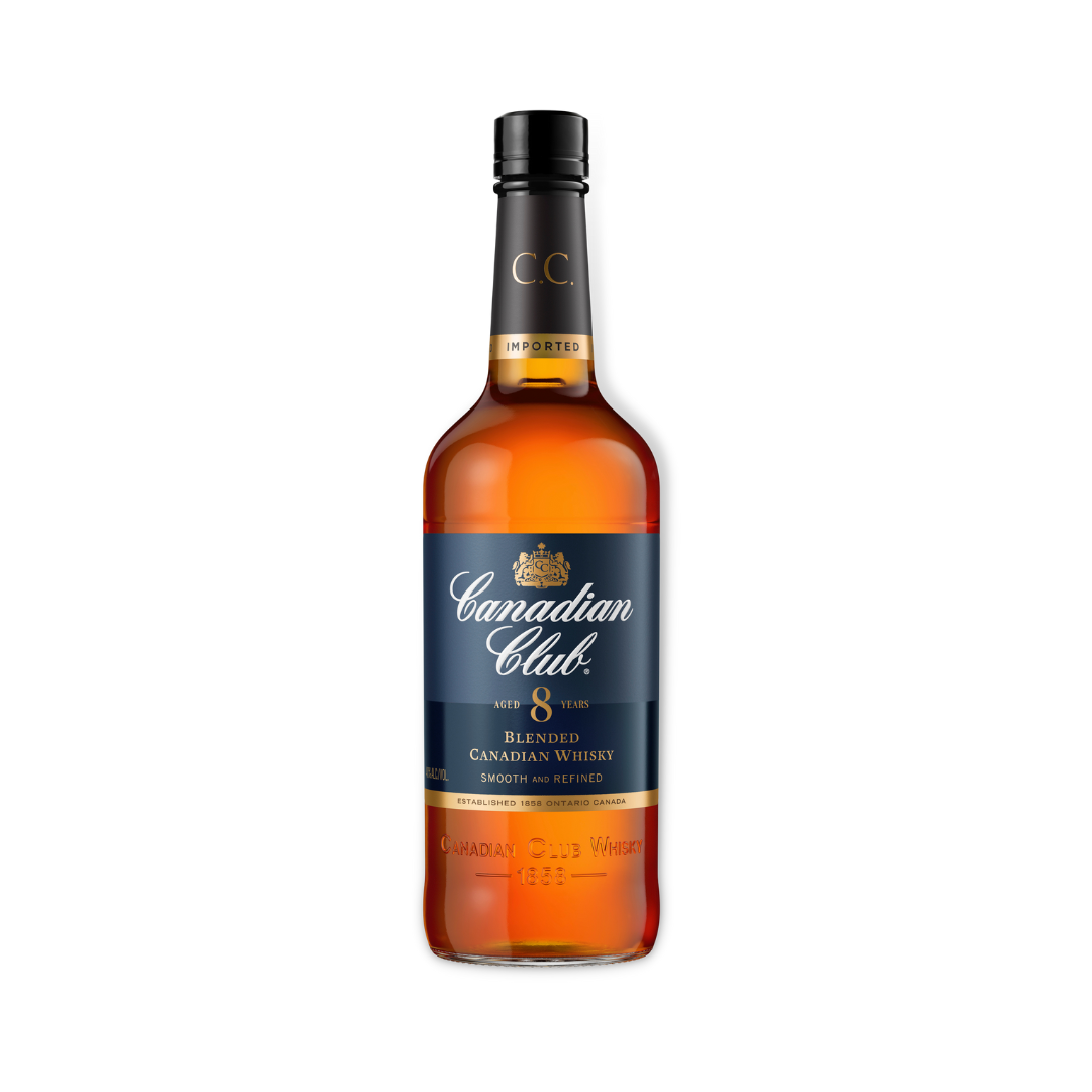 Canadian Whisky - Canadian Club 8 Year Old Blended Canadian Whisky 700ml (ABV 40%)