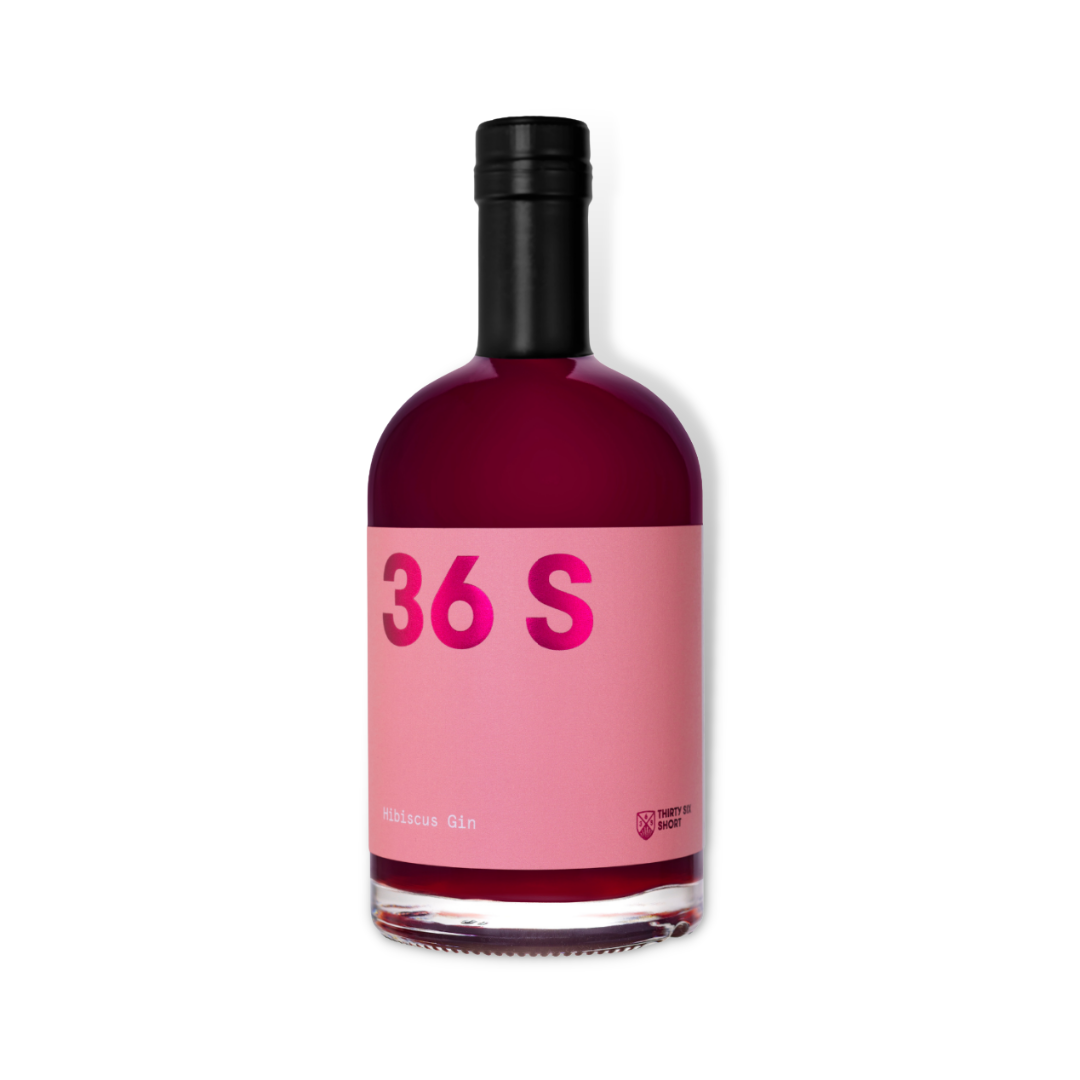 Australian Gin - 36 Short Hibiscus Gin 500ml (ABV 38%)
