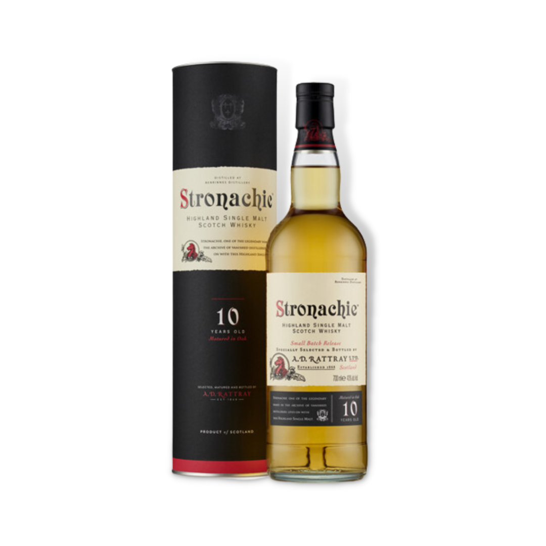 Scotch Whisky - AD Rattray Stronachie 10 Year Old Highland Single Malt Scotch Whisky 700ml (ABV 43%)