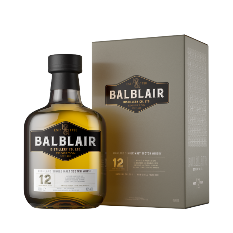 Scotch Whisky - Balblair 12 Year Old Single Malt Scotch Whisky 700ml (ABV 46%)