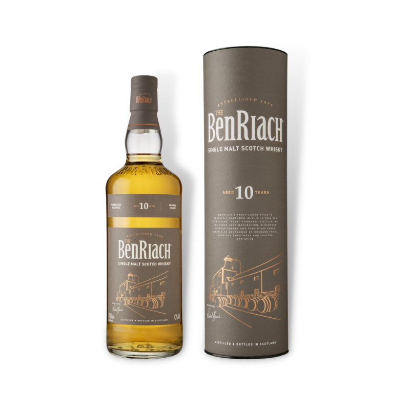 Scotch Whisky - Benriach 10 Year Old Single Malt Scotch Whisky 700ml (ABV 43%)