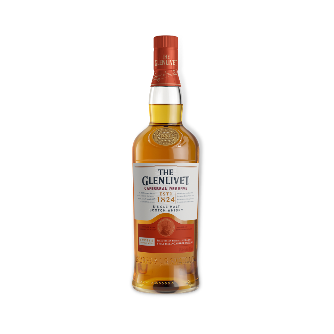 Scotch Whisky - The Glenlivet Caribbean Reserve Single Malt Scotch Whisky 700ml (ABV 40%)