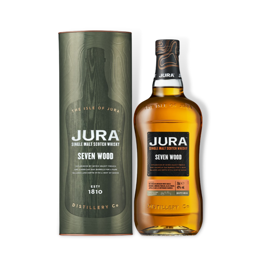 Scotch Whisky - Isle of Jura Seven Wood Single Malt Scotch Whisky 700ml (ABV 42%)