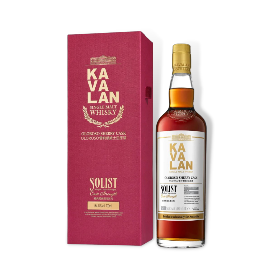 Taiwanese Whisky - Kavalan Solist Oloroso Sherry Cask Australian Exclusive Taiwanese Single Malt Whisky 700ml (ABV 58.6%)