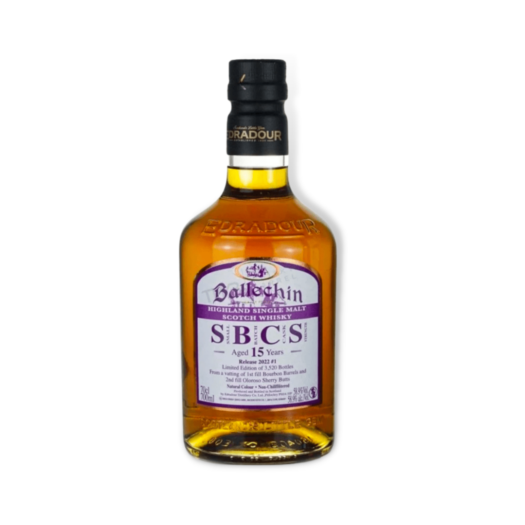 Scotch Whisky - Ballechin 15 Year Old Cask Strength Highland Single Malt Scotch Whisky 700ml (ABV 58.9%)
