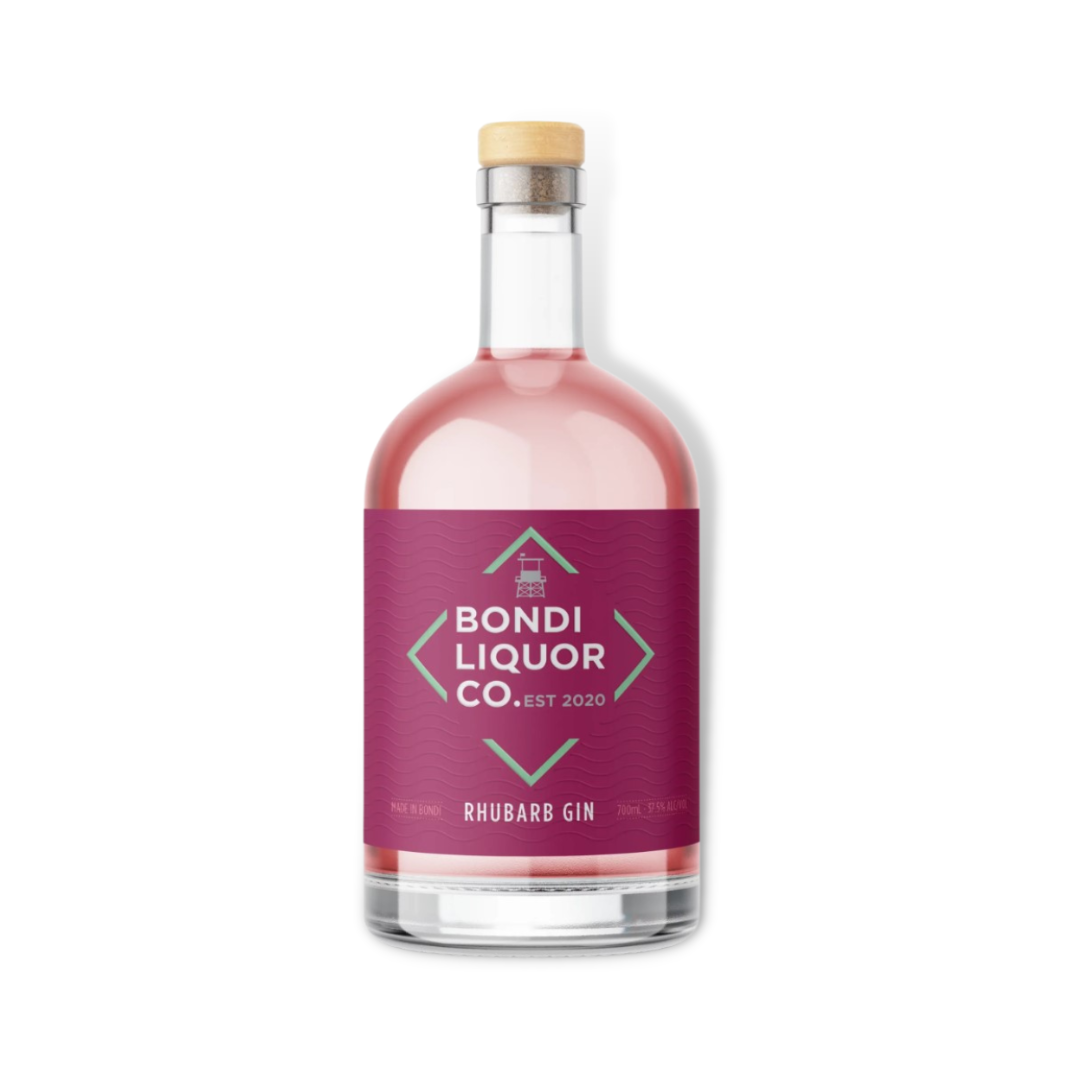 Australian Gin - Bondi Liquor Co Rhubarb Gin 700ml (ABV 37.5%)