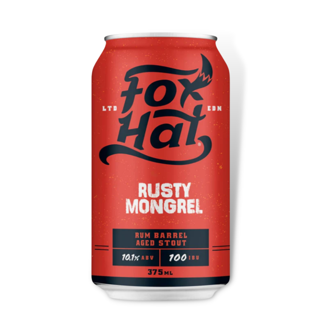 Stout Beer - Fox Hat Rusty Mongrel 375ml 4 Pack / Case of 24 (ABV: 10.1%)