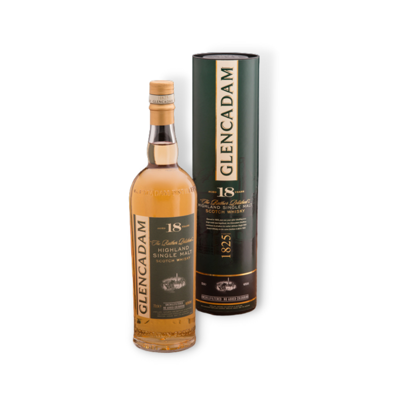 Scotch Whisky - Glencadam 18 Year Old Highland Single Malt Scotch Whisky Gift Box 700ml (ABV 46%)
