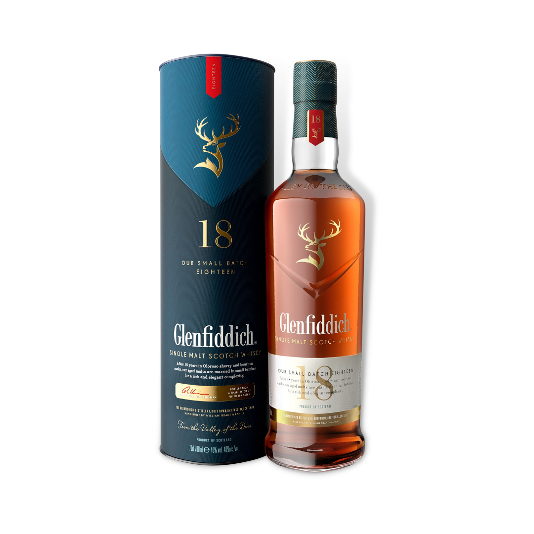 Scotch Whisky - Glenfiddich 18 Year Old Single Malt Scotch Whisky 700ml (ABV 40%)