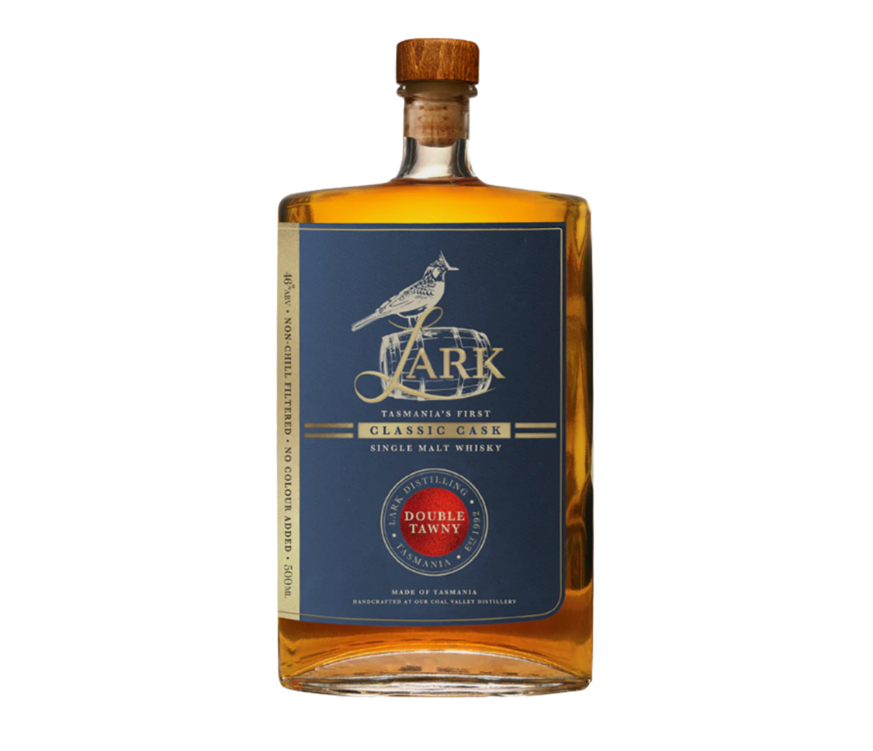 Australian Whisky - Lark Double Tawny Single Malt Whisky 500ml (ABV 46%)