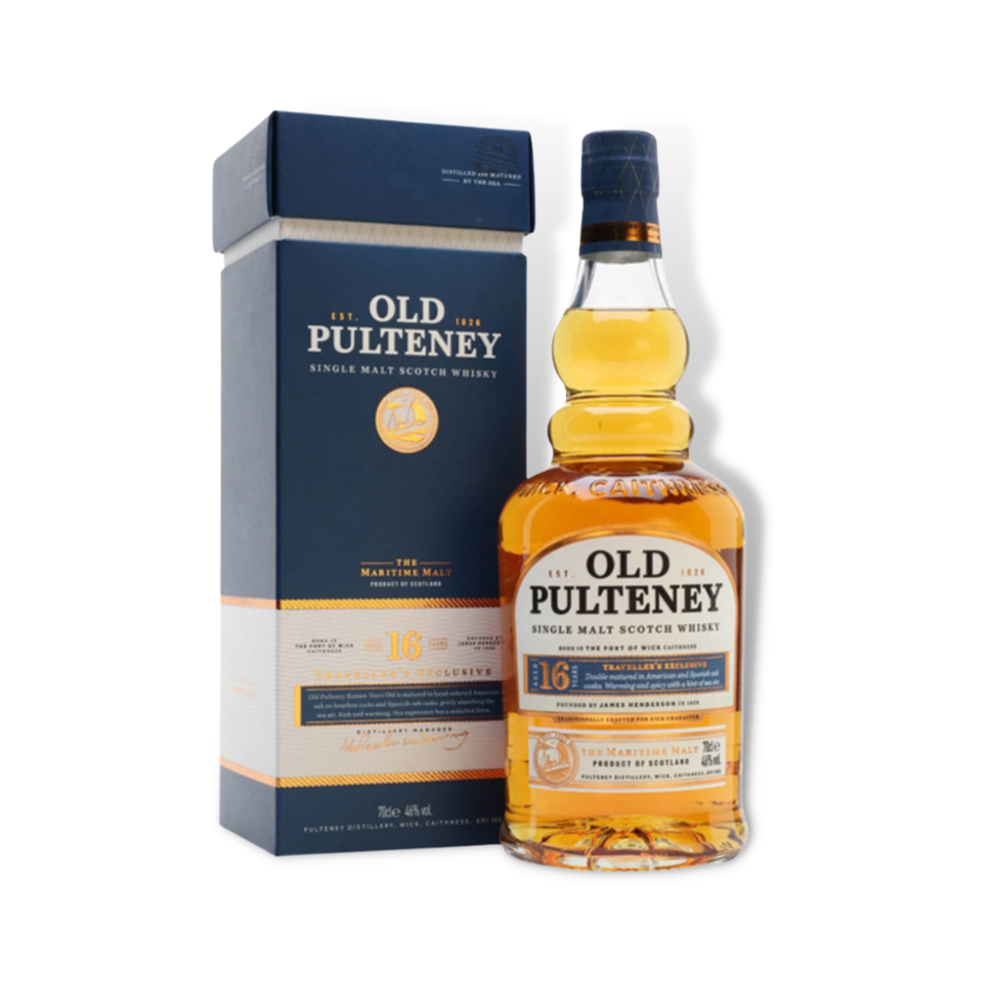 Scotch Whisky - Old Pulteney 16 Year Old Single Malt Scotch Whisky 700ml (ABV 46%)