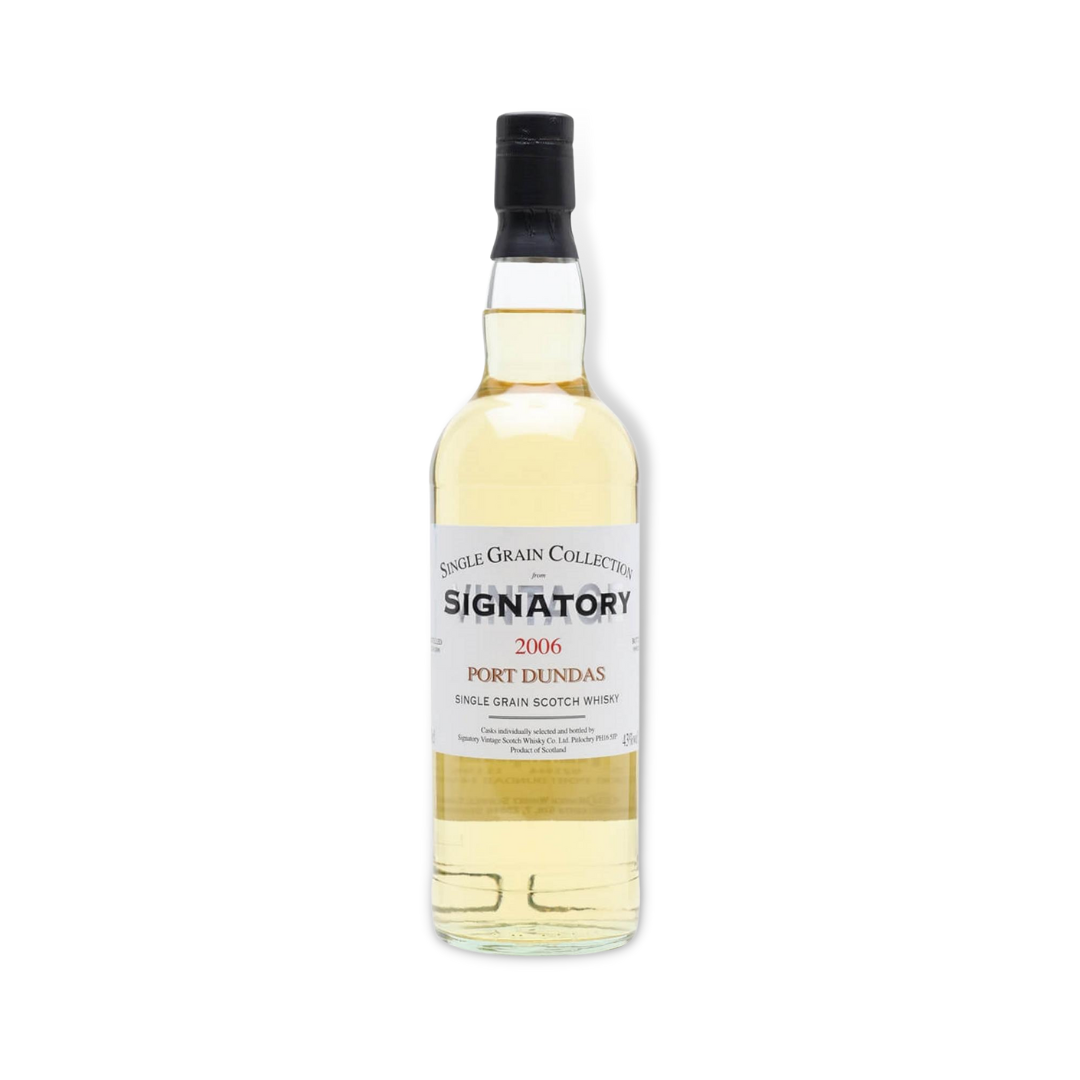 Scotch Whisky - Port Dundas 2006 12 Year Old Single Grain Scotch Whisky 700ml (Signatory Vintage) (ABV 43%)